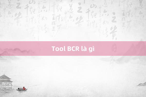 Tool BCR là gì