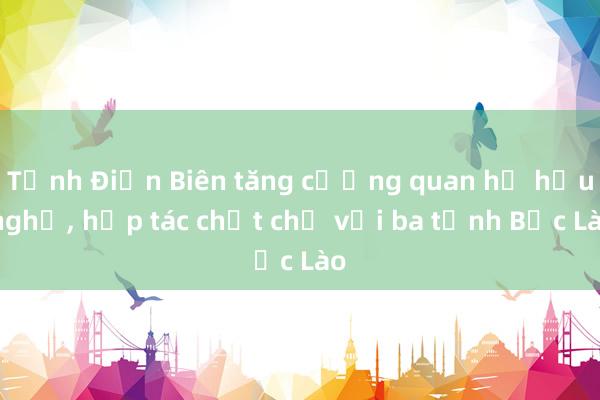 Tỉnh Điện Biên tăng cường quan hệ hữu nghị， hợp tác chặt chẽ với ba tỉnh Bắc Lào